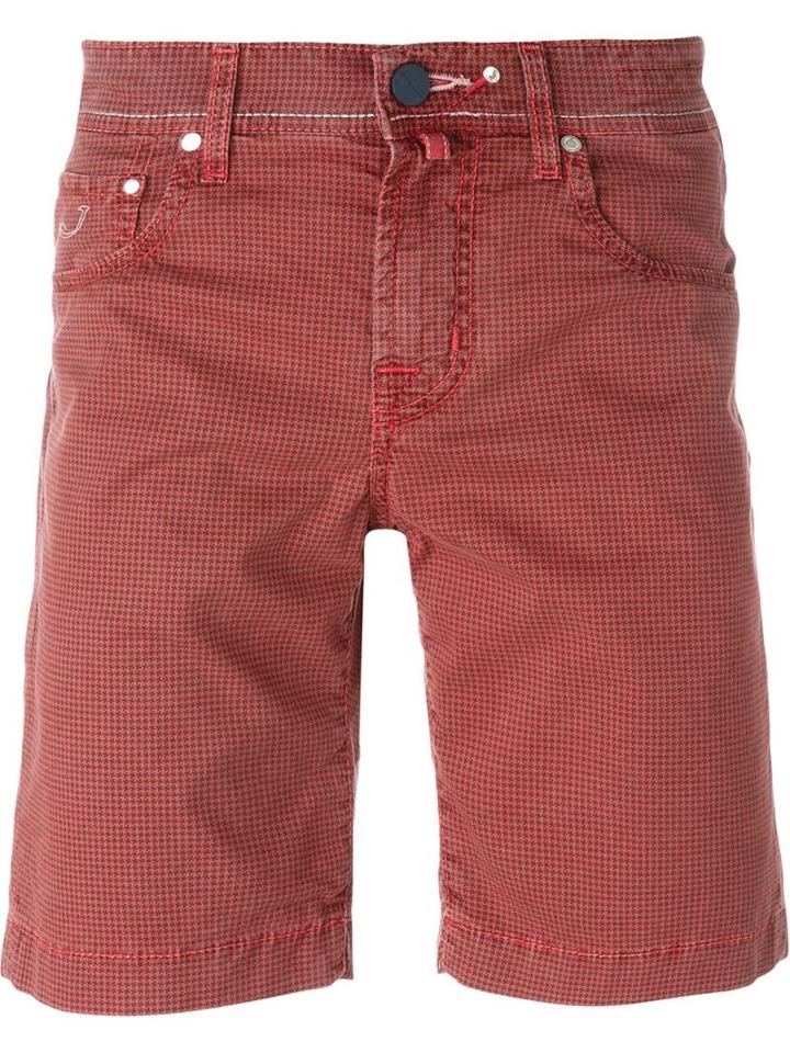 Jacob Cohen Houndstooth Pattern Shorts
