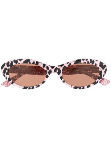 Mcq Alexander Mcqueen Animal Print Sunglasses - Pink