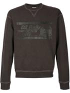 Dsquared2 Washed Effect Sweatshirt, Men's, Size: Small, Black, Cotton