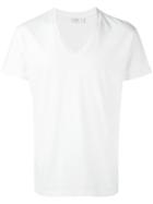 Closed V-neck T-shirt - White