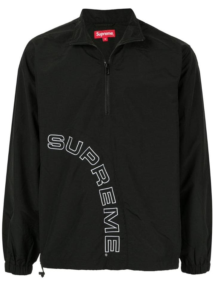 Supreme Corner Arc Half-zip Pullover - Black