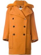 Chloé Double Breasted Coat, Women's, Size: 38, Nude/neutrals, Silk/polyamide/viscose/virgin Wool