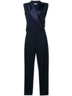 P.a.r.o.s.h. Tuxedo Style Jumpsuit - Blue