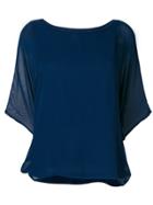 Sottomettimi Loose Fit Blouse - Blue