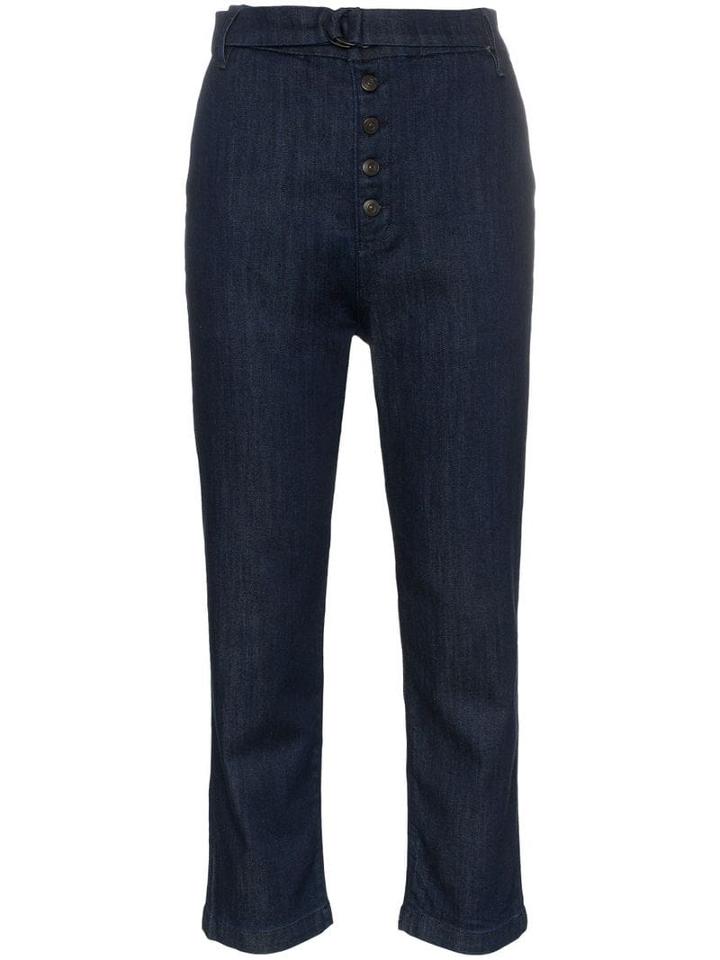 3x1 Vic Button Detail Chinos - Blue