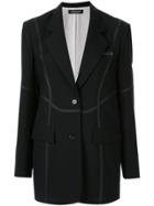 Christian Dada Taped Tailored Jacket - Black