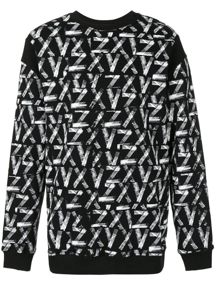 Versus - Zayn X Versus Printed Sweatshirt - Men - Cotton/spandex/elastane - M, Black, Cotton/spandex/elastane