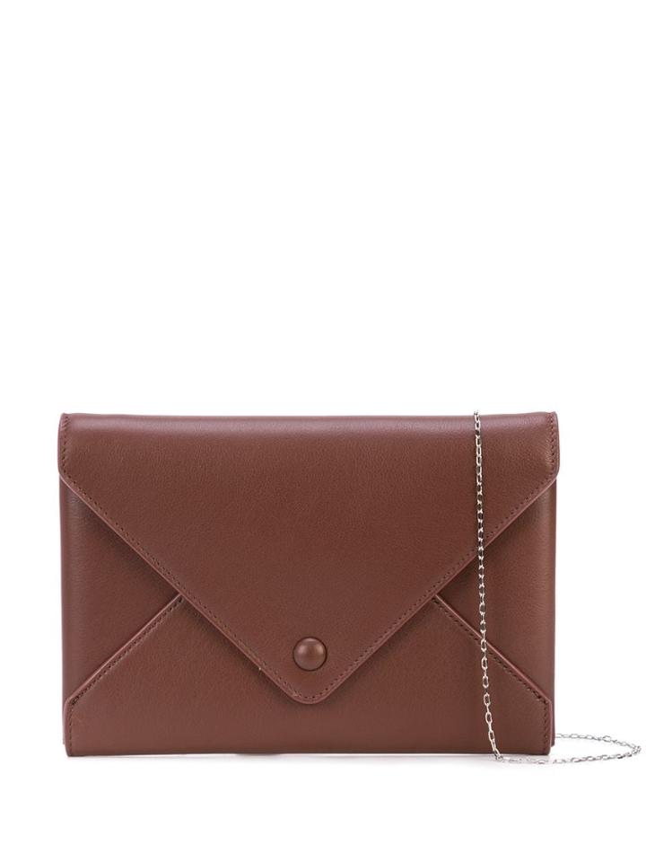 The Row Envelope Wallet On Chain - Brown