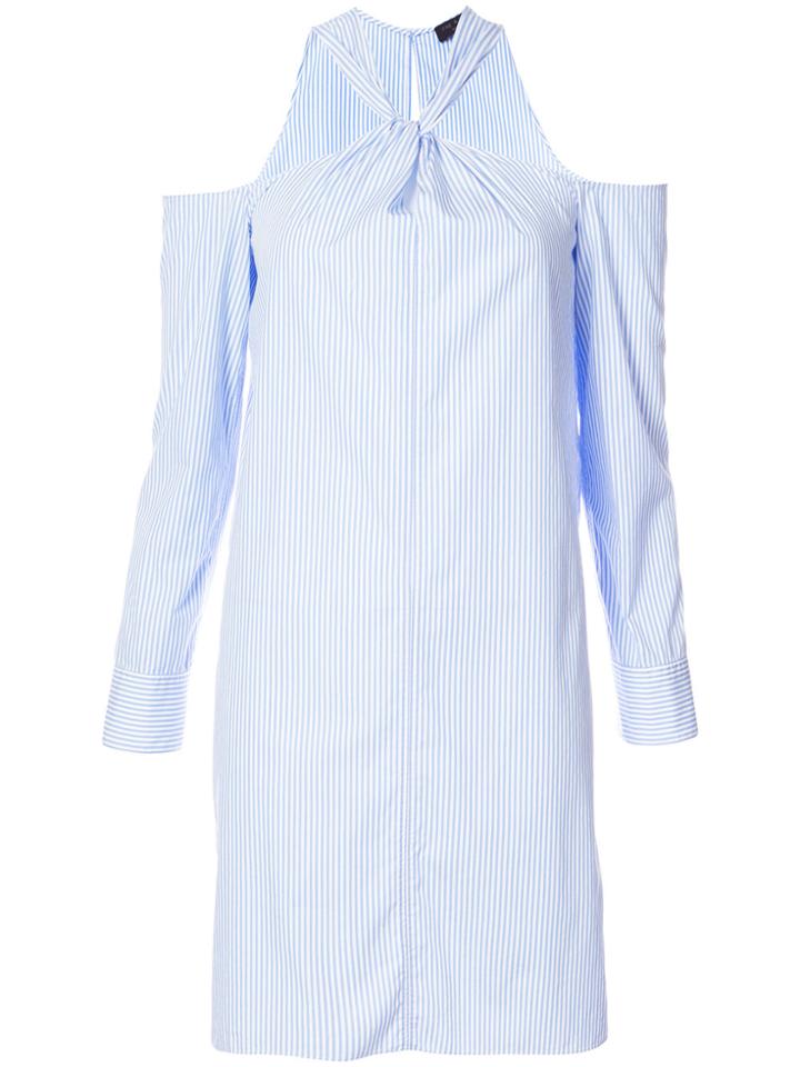 Rag & Bone Halterneck Striped Dress - Blue