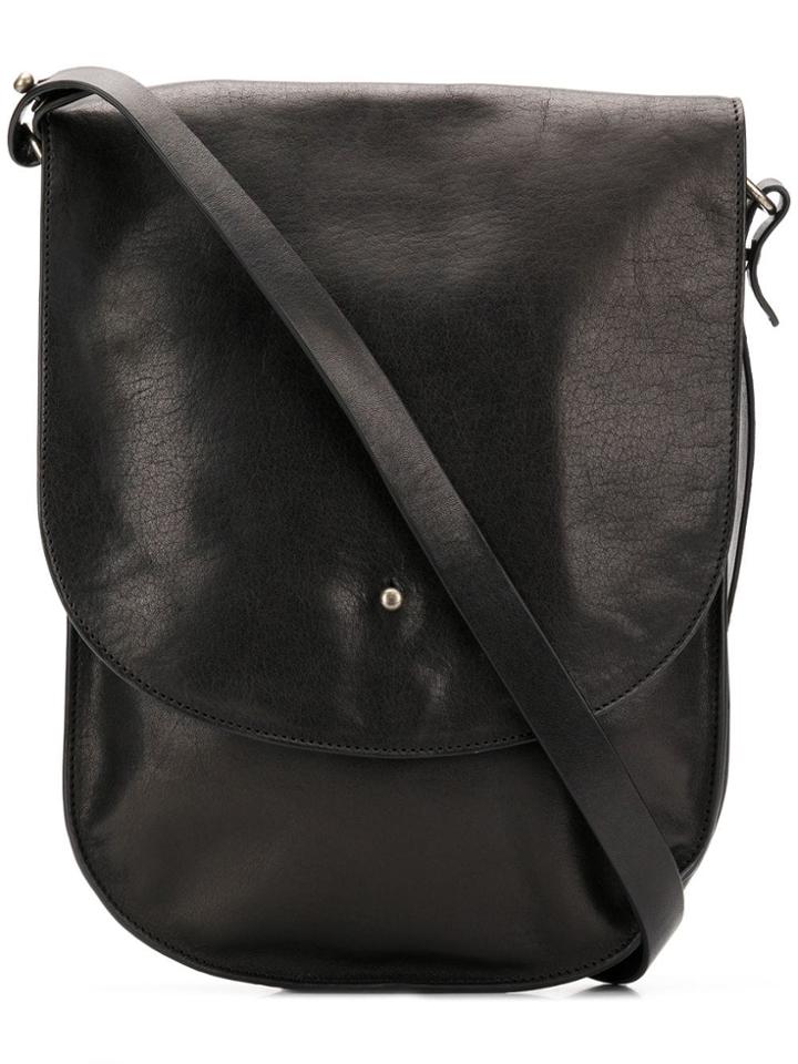 Ann Demeulemeester Foldover Top Cross Body Bag - Black