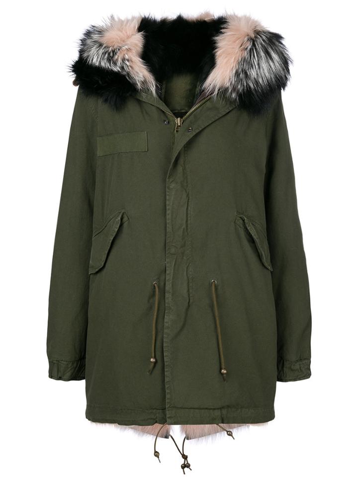Mr & Mrs Italy Slim-fit Midi Parka Coat - Green