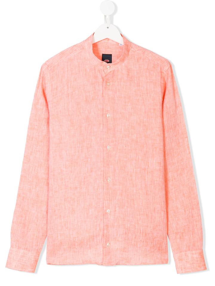 Bugatti Kids Teen Long-sleeve Shirt - Yellow & Orange
