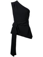 Narciso Rodriguez One Shoulder Top - Black