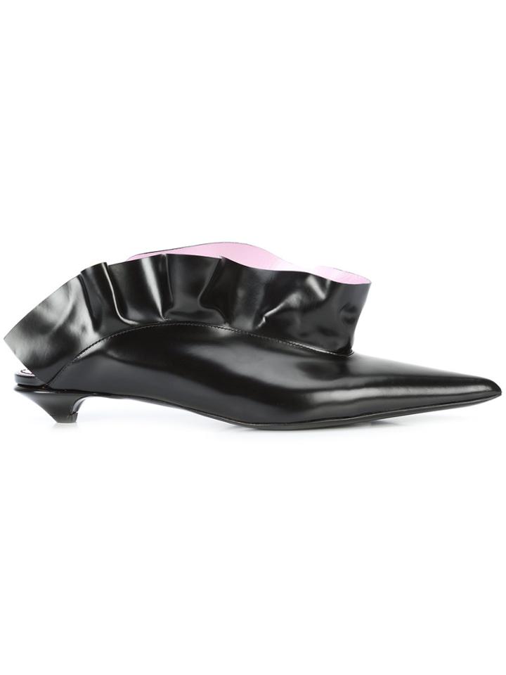 Proenza Schouler Ruffled Wave Pump - Black