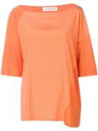 A.f.vandevorst Oversized Colour Block T-shirt - Yellow & Orange