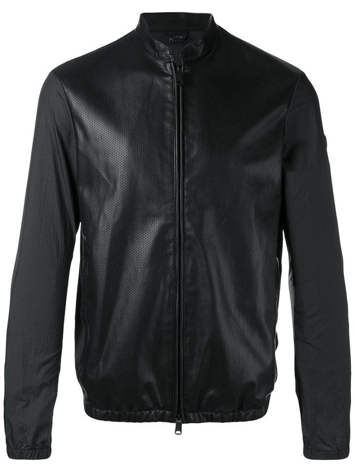 Armani Jeans - Bomber Jacket - Men - Polyamide/polyester/polyurethane - 54, Black, Polyamide/polyester/polyurethane
