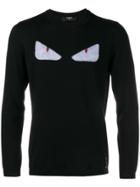 Fendi Wool Monster Knit Jumper - Black