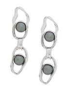 Coup De Coeur Liquid Chained Earrings - Silver