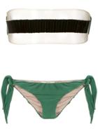 Adriana Degreas Strapless Bikini Set - Green