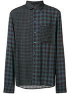 Qasimi Double-check Pattern Shirt - Blue