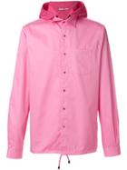 Valentino Detachable Hooded Shirt - Pink & Purple