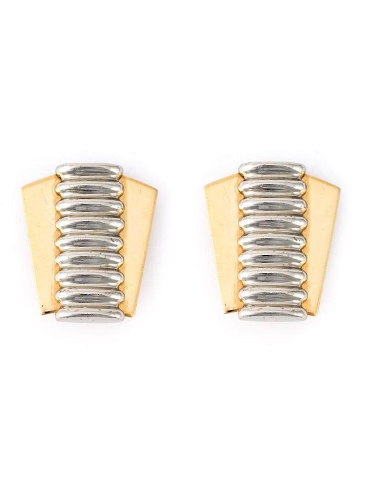 Jean Louis Scherrer Pre-owned Corset Clip-on Earrings - Metallic