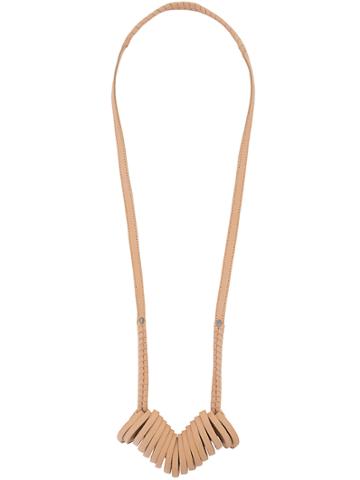 Papieta Hanging Necklace - Nude & Neutrals