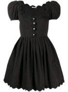 Miu Miu Scallop Trim Dress - Black