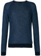 Zanone Ribbed Sweater - Blue