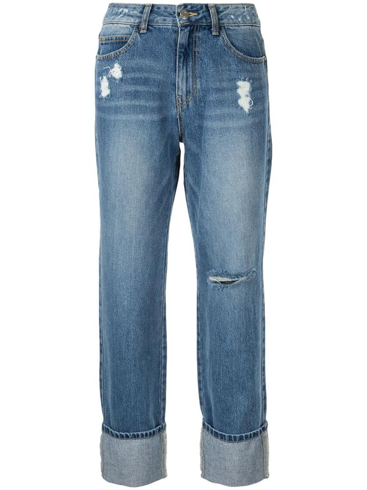 Sjyp Heart Washing Jeans - Blue