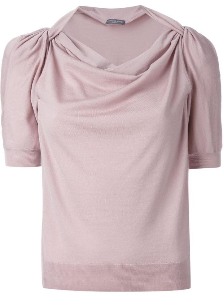 Alexander Mcqueen Twisted Effect Knit Top