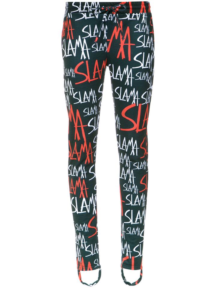 Amir Slama Stirrup Track Trousers - Black