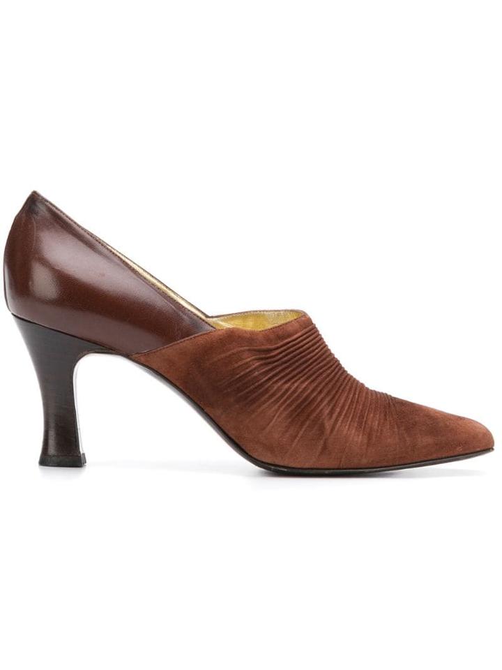 A.n.g.e.l.o. Vintage Cult 1990's Textured Pumps - Brown