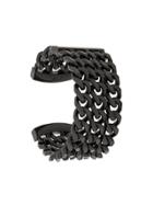 Karl Lagerfeld Triple Chain Cuff - Black