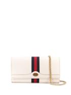 Gucci Web Stripe Clutch - White