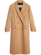 Burberry Double Camel Hair Tailored Coat - Nude & Neutrals