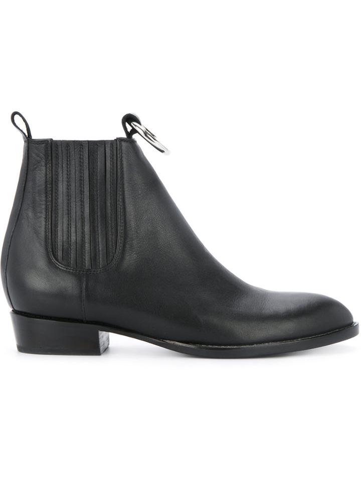 Dion Lee Aperture Flat Boots - Black