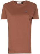 Vivienne Westwood Anglomania Embroidered Logo T-shirt - Brown