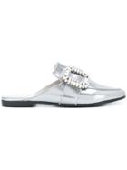 Kennel & Schmenger Embellished Mules - Metallic