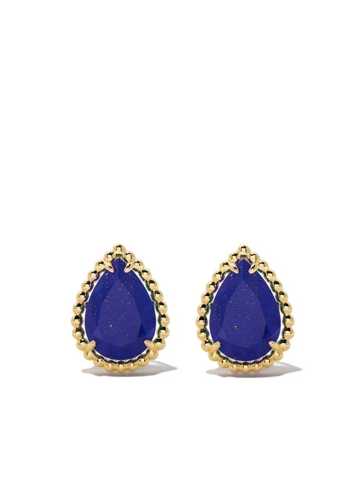 Boucheron 18kt Yellow Gold Serpent Bohème Lapis Lazuli Teardrop Stud