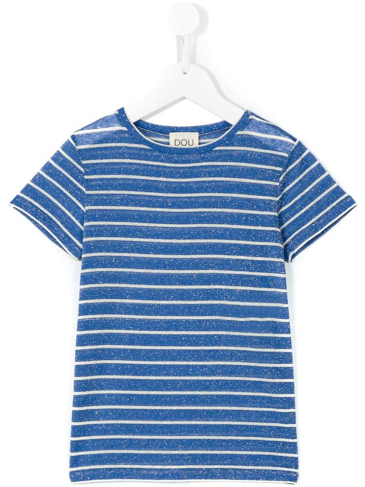 Douuod Kids - Diegesi T-shirt - Kids - Polyamide/polyester/viscose/spandex/elastane - 4 Yrs, Blue