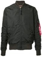 Alpha Industries Arm Pocket Bomber Jacket, Men's, Size: Medium, Green, Nylon