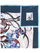 Emilio Pucci - Floral Print Frayed Scarf - Women - Cashmere/silk - One Size, White, Cashmere/silk