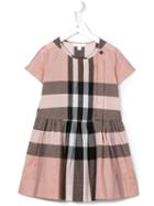 Burberry Kids Checked Dress, Girl's, Size: 10 Yrs, Pink/purple