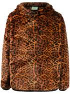 Aries Leopard-print Hoodie - Brown