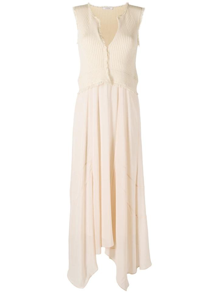 Dorothee Schumacher Asymmetric Hem Dress - Neutrals