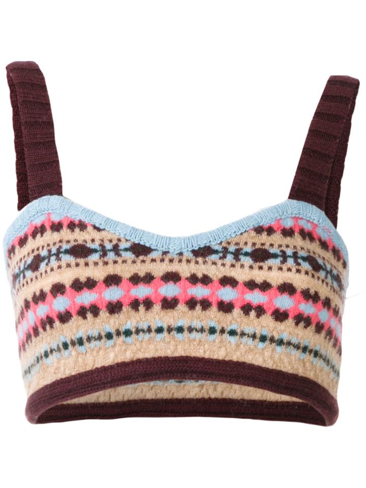 Valentino Knitted Bralet - Multicolour