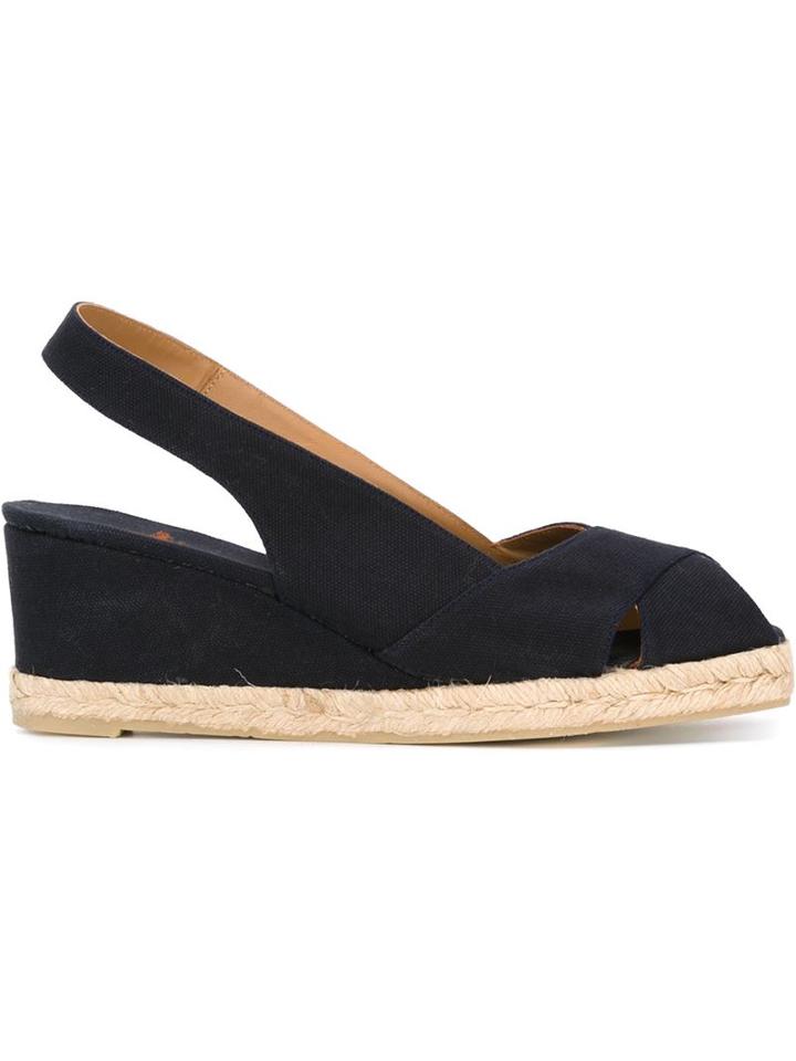 Castañer Diana Sandals, Women's, Size: 38, Blue, Rubber/cotton/leather
