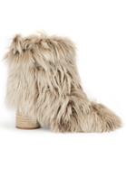 Maison Margiela Fur Ankle Boots - Nude & Neutrals
