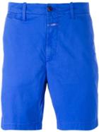 Closed Chino Shorts, Men's, Size: 31, Blue, Cotton/spandex/elastane